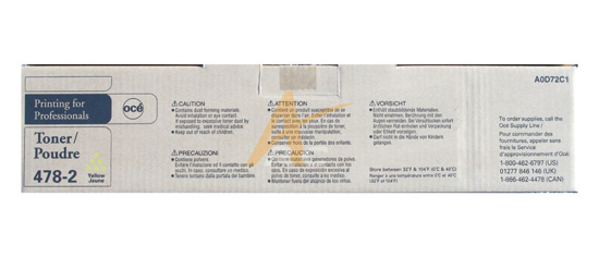 Picture of Genuine Yellow Toner 478-2 for OCE CM3522