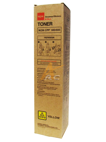 Picture of Genuine Yellow Toner for Ikon CPP 560 660