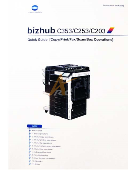 Picture of Operations Quick Guide for bizhub C353 C253 C203