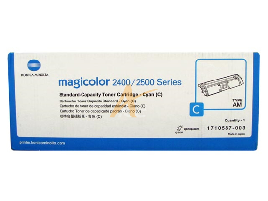 Picture of Genuine Cyan Toner Cartridge Standard Capacity for Magicolor 2400 2500 Series