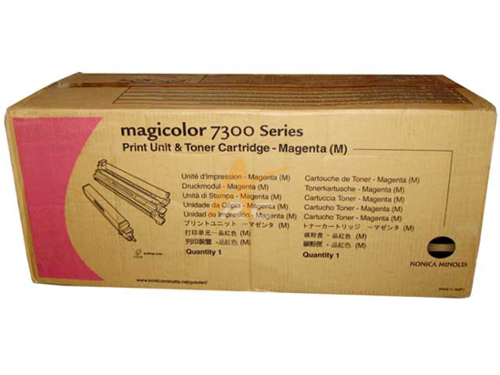 Picture of Print Unit & Magenta Toner Cartridge for QMS Magicolor 7300 Series