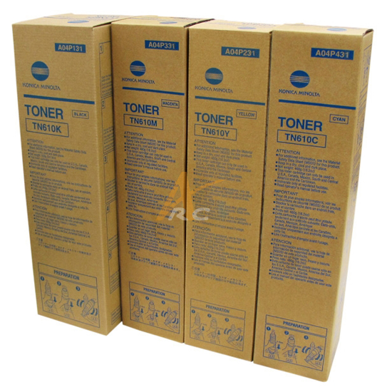 Picture of Konica Minolta TN610 CMYK Toner Set for bizhub PRO C5500 C6500