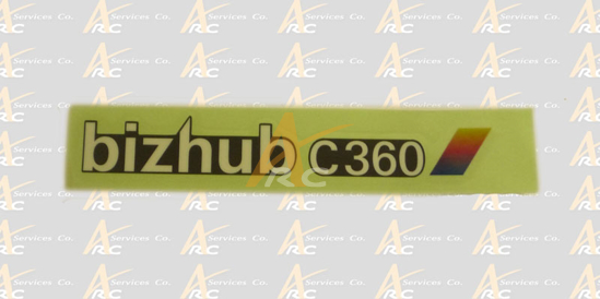 Picture of Label Bizhub C360