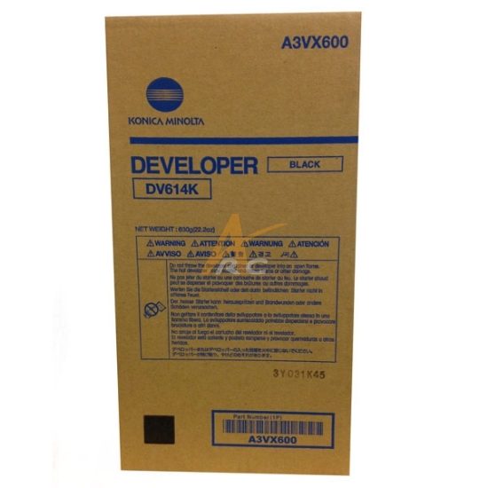 Picture of Konica Minolta A3VX600 DV614K Black Developer C1060 C1070 C2060 C2070 C3070 C3080