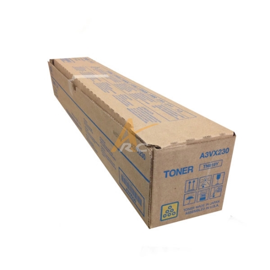 Picture of Konica Minolta A3VX230 TN619Y Yellow Toner bizhub PRESS C1060 C1070 C2060 C2070 C3070 C3080