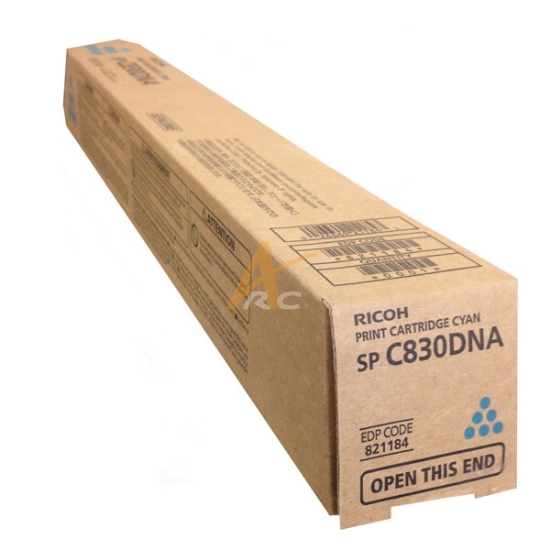 Picture of Ricoh Aficio 821184 SP C830DN C831DN  821184 Cyan Toner Cartridge