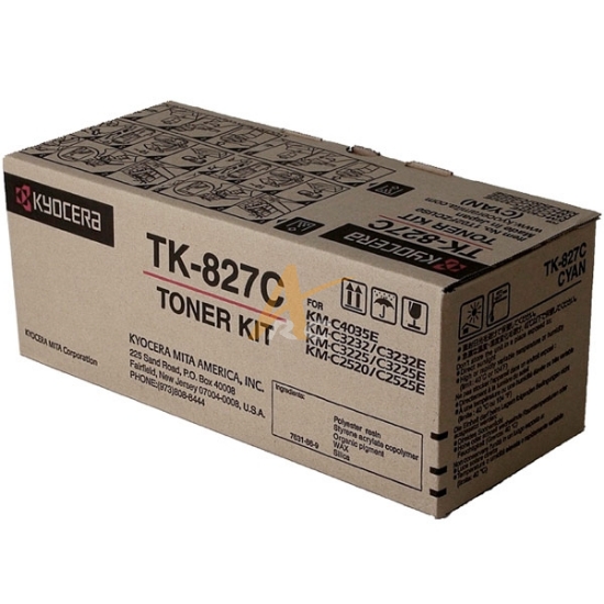 Picture of Genuine Kyocera TK-827C Cyan Toner for KM2525E KM-C4035E