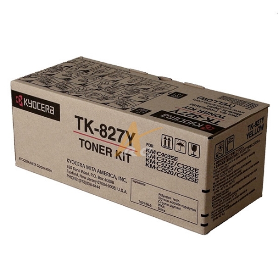 Picture of Genuine Kyocera TK-827Y Yellow Toner for KM2525E KM-C4035E 