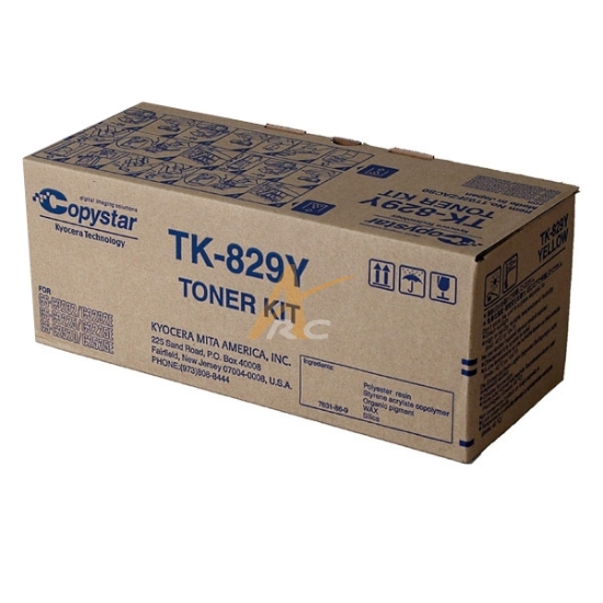 Picture of Genuine Copystar TK-829Y Yellow Toner